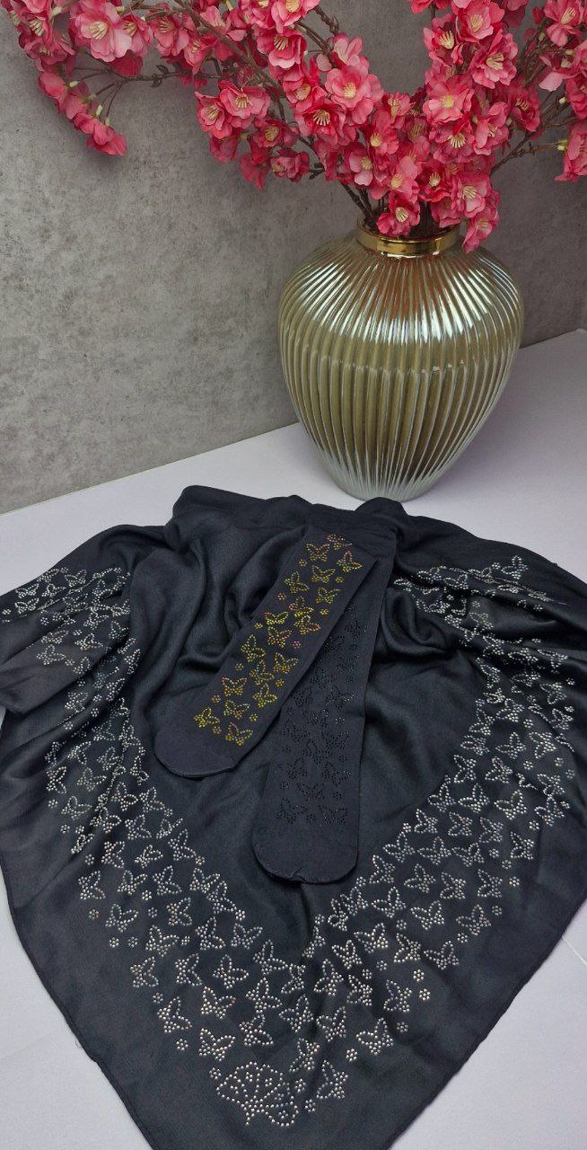 photo_2025-12-22_13-33-14 روسری نگین کاری طرح پروانه - Image 1