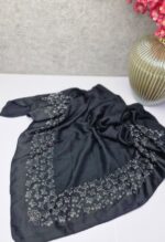 روسری نگین کاری طرح پروانه - Image 3