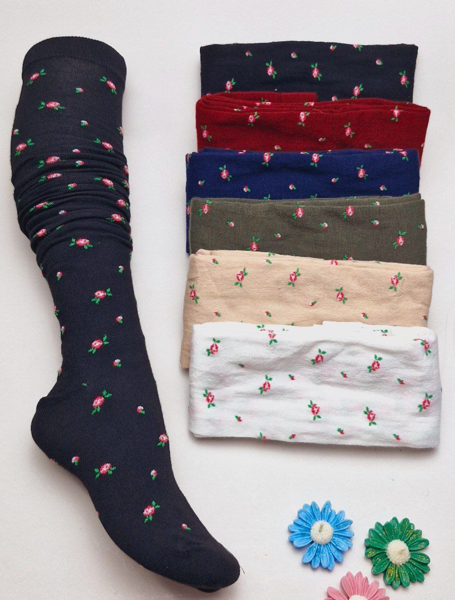 photo_2025-12-22_14-33-56 جوراب نخی گلدار - Image 1