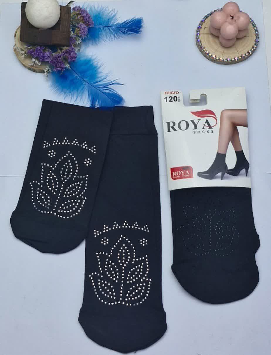 photo_2025-12-22_14-52-02 جوراب دوربع نگین کاری - Image 1