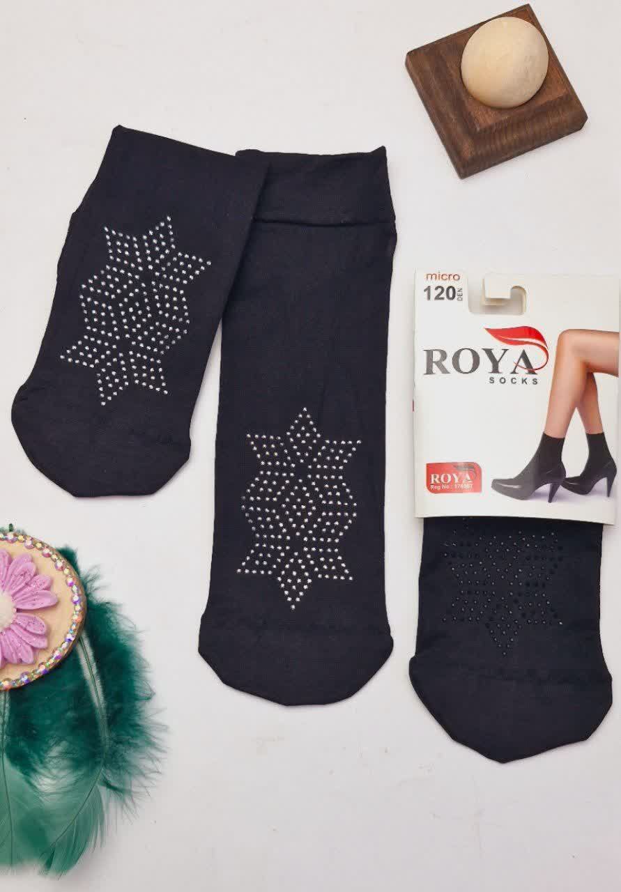 photo_2025-12-22_15-07-56 جوراب دوربع نگین کاری - Image 1