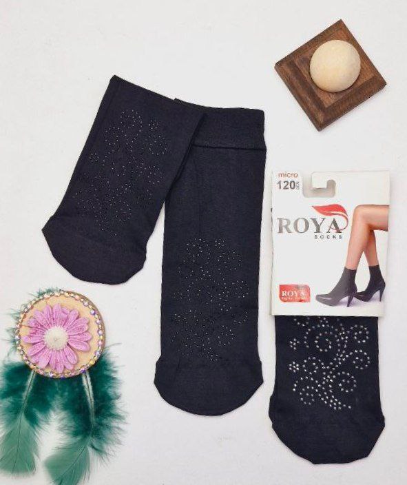 photo_2025-12-22_15-09-21 جوراب دوربع نگین کاری - Image 1