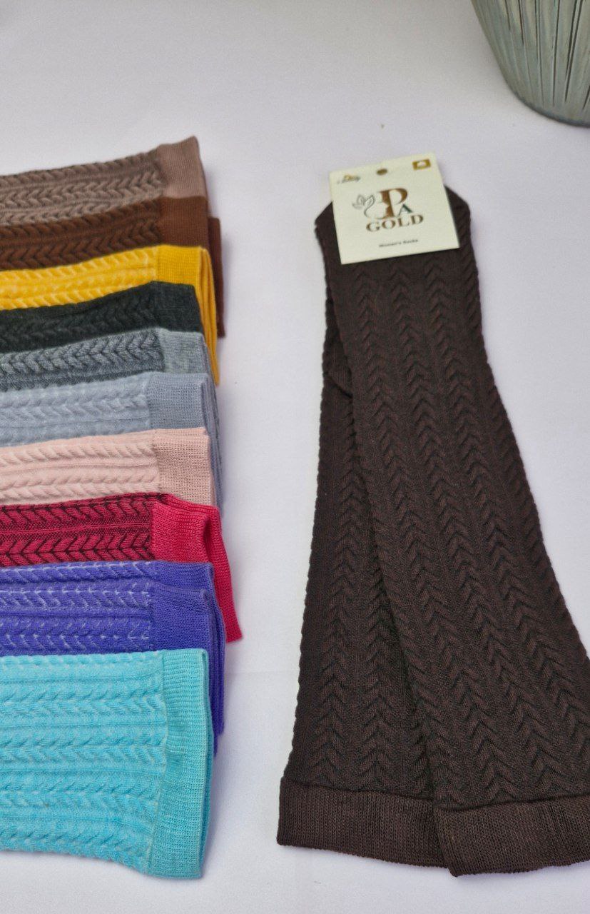 photo_۲۰۲۵-۱۲-۲۱_۰۰-۱۷-۵۶ جوراب گندمی زیر زانو - Image 1